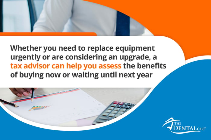 Bonus depreciation on dental equipment purchases at year end