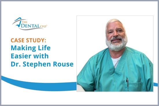 Dr. Stephen Rouse of his Charlotte, North Carolina dental practice