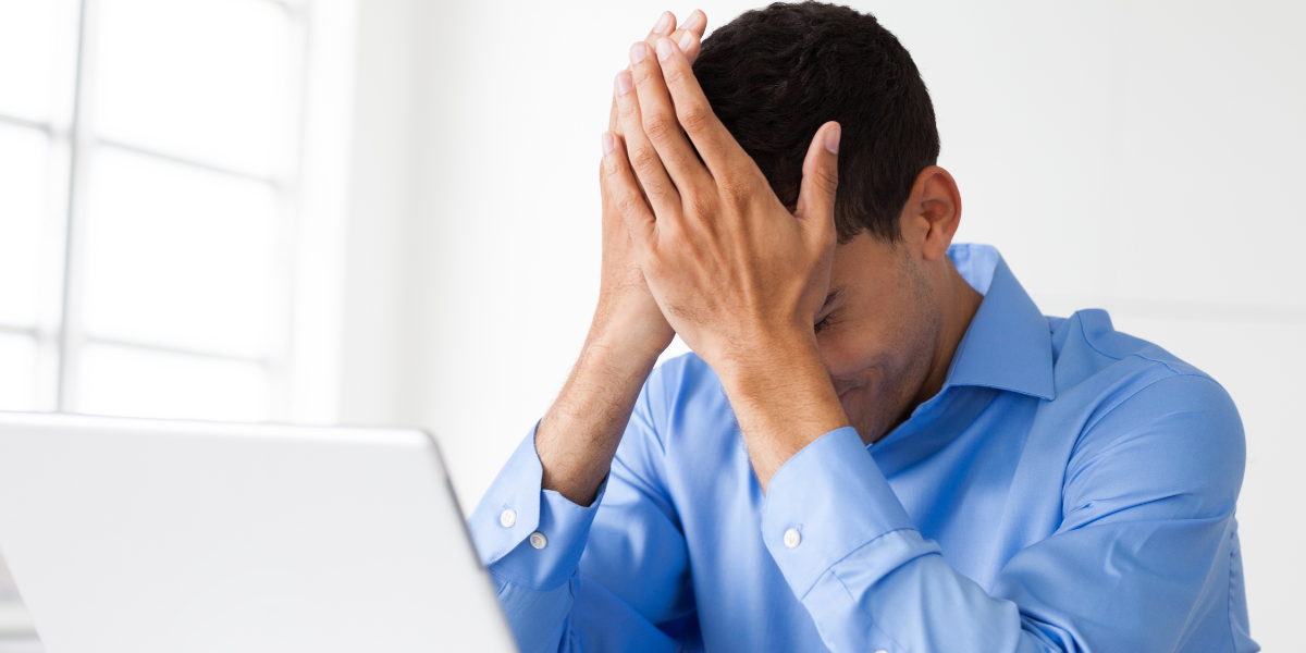 Person pausing to reset and turn a difficult day around